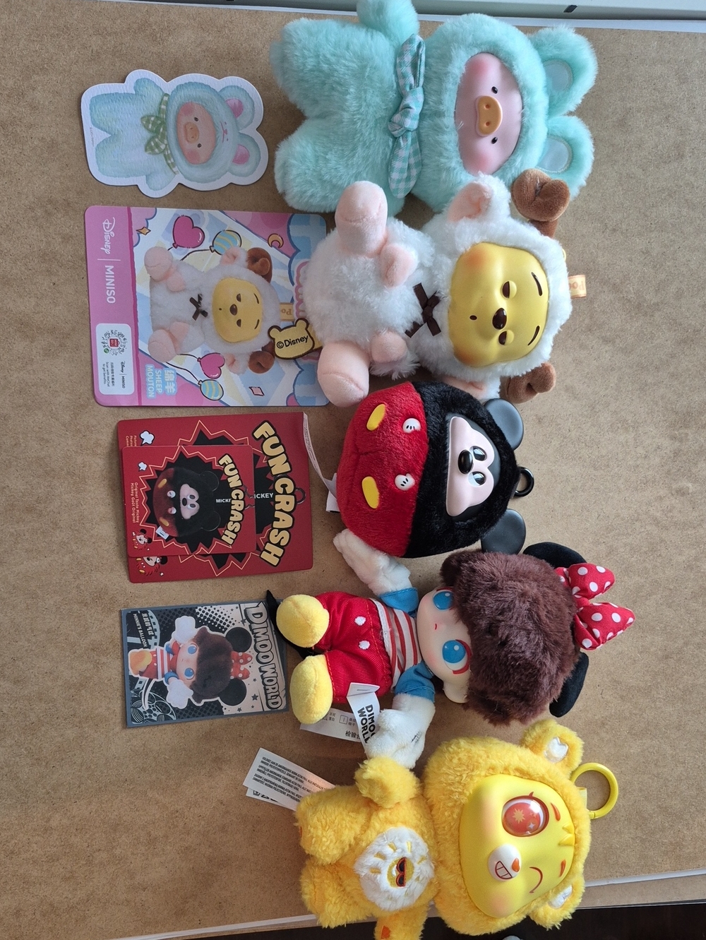 Assorted Plush Pendants-never Used Display Only
